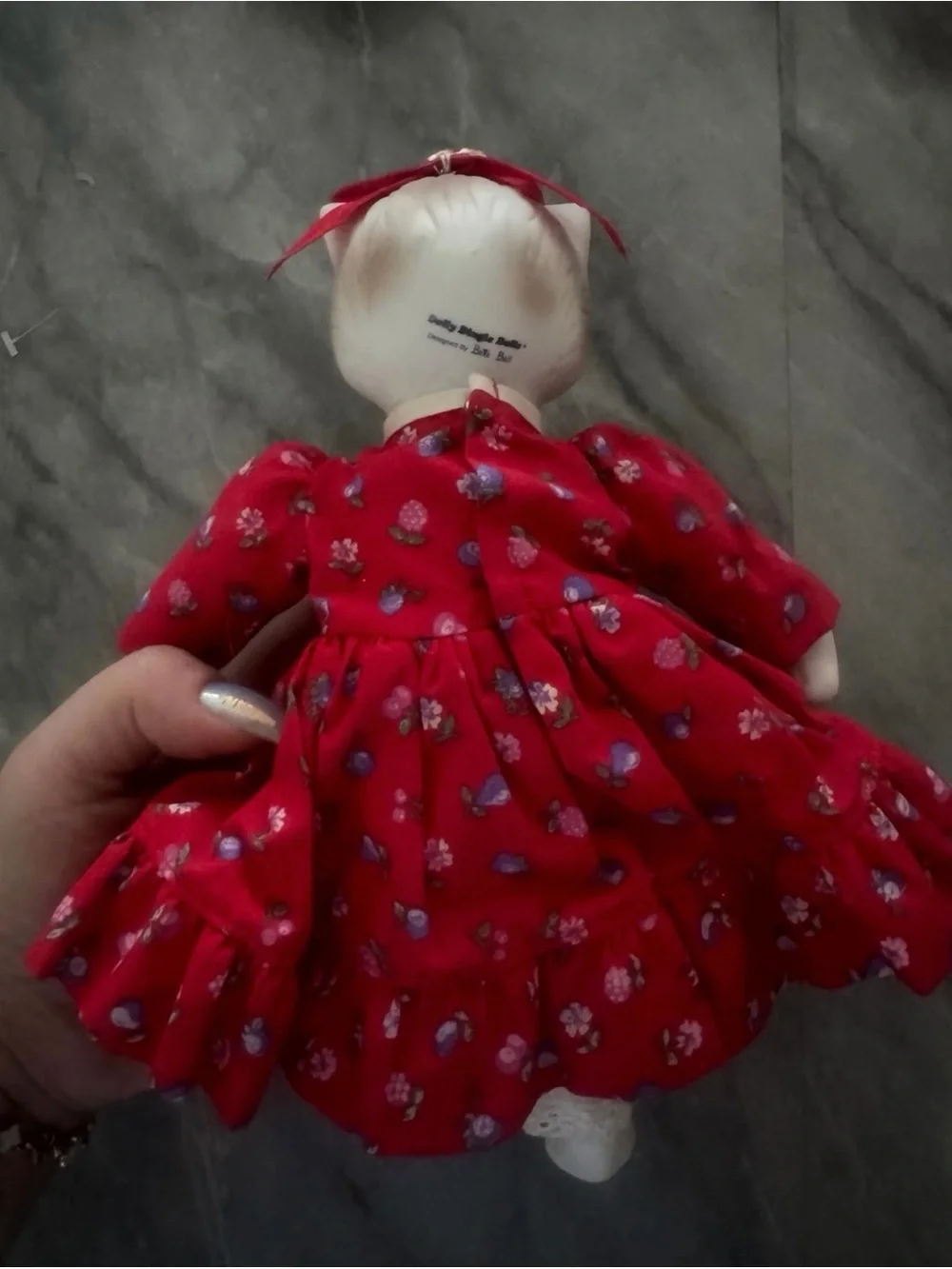 N/A red floral